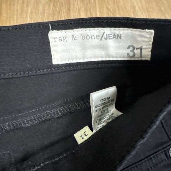 Rag & Bone Mens Skinny Black Mid Rise Jeans Size 31x32 - Picture 2 of 8